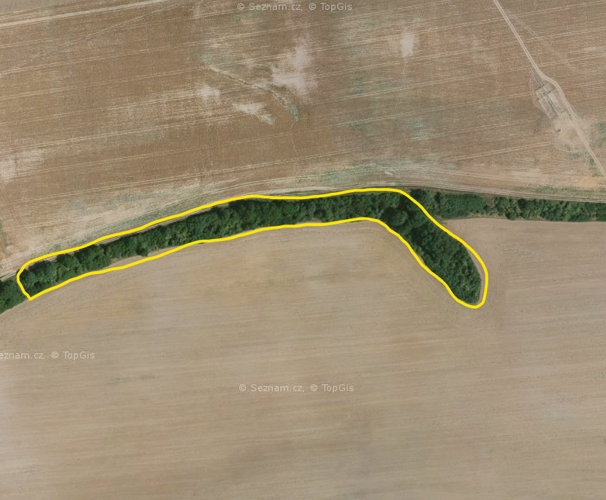 pozemek 2517 výměra 6482m2 neplodná půda