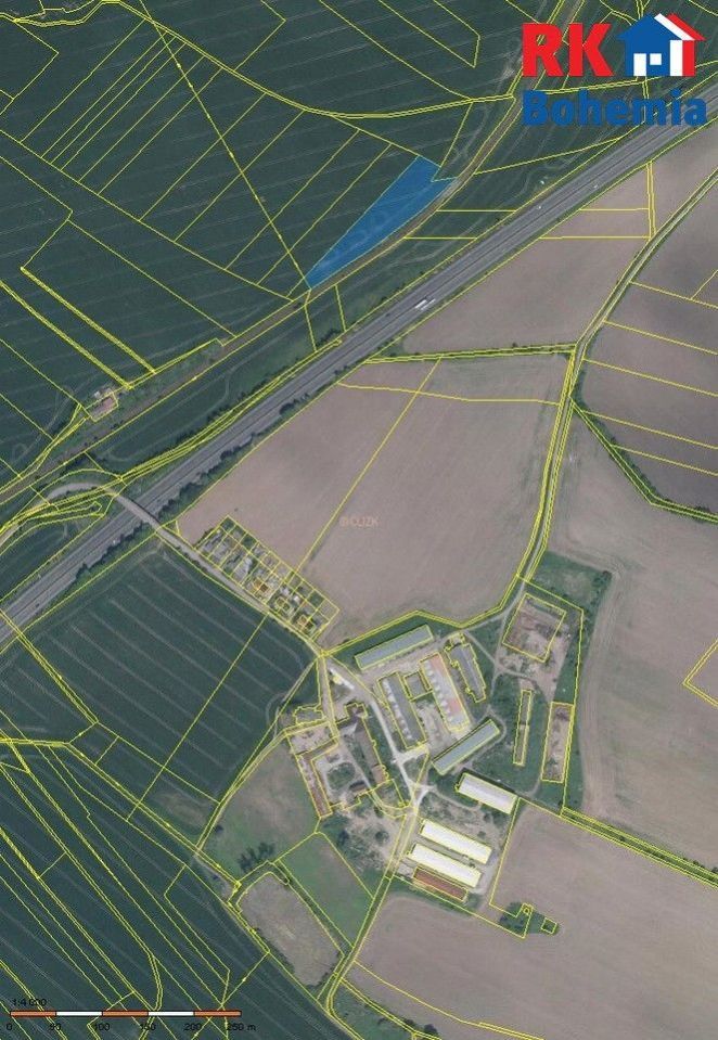 Prodej orné půdy, 1.543 m2, Mnichovo Hradiště. Prodej podílu