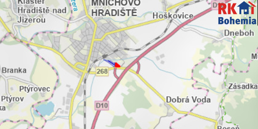 Prodej komerčního pozemku v Mnichově Hradišti. Pozemek o roz
