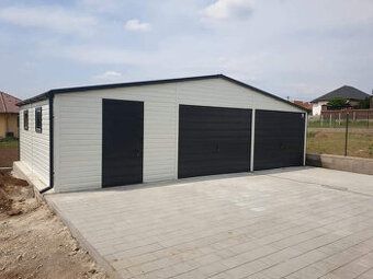 Prodám halu 12x8 pozinkovaný profil Brána 2,70 ocelová konst