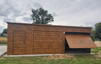 Prodám halu 12x8 pozinkovaný profil Brána 2,70 ocelová konst