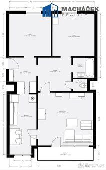 K prodeji družstevní byt 3+1+L (78,02 m2) v Teplicích, ulice
