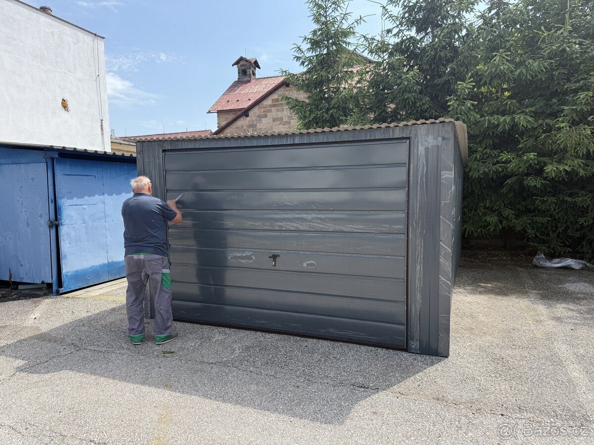 Pronajmu nové plechové garáže v Hořicích areál HACAR kamerov