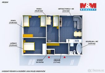 Prodej rodinného domu 4+kk (užitná 75 m²) v centru Radnic (k
