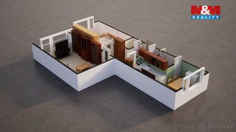 Prodej bytu 2+1 o výměře 58 m² v panelovém domě v Jílovém u 