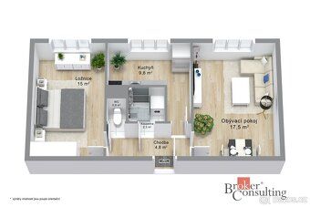 Prodej, byty/2+1, 59 m2, Pohraniční stráže, Kraslice, Sokolo