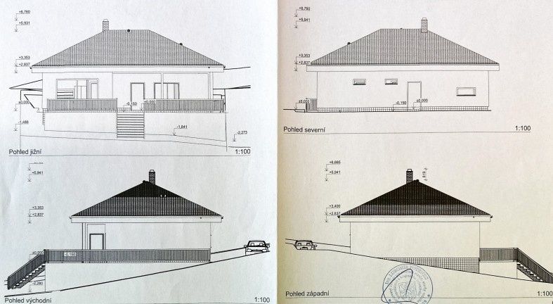Stavební pozemek o rozloze 728 m2 s povolením stavby v Dubí 