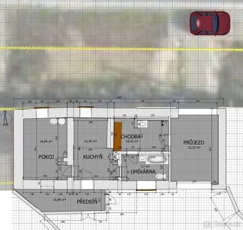 prodám pozemky se stavbou vhodnou k demolici, nový sjezd, sí