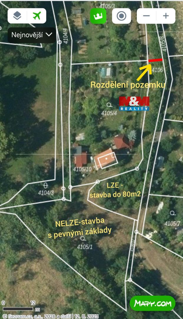 Nabízíme k prodeji soubor dvou pozemků nacházejících se v ka