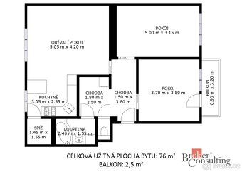 Prodej, byty/3+kk, 86 m2, Wolkerova 1180, 76824 Hulín, Kromě