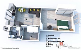 Prodej, byty/2+1, 50 m2, Okružní 704/8, 50003 Hradec Králové