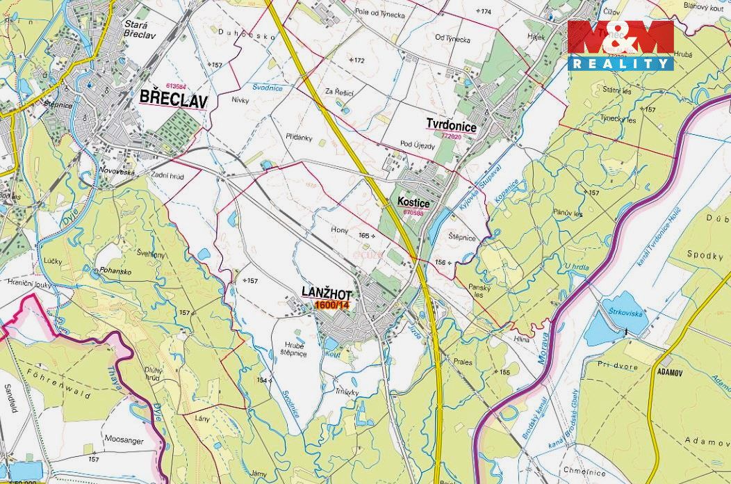 Prodej pozemku o výměře 163 m2 v katastru obce Lanžhot. Jedn