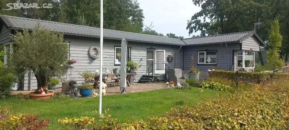 Luxusní mobilní chata, vyrobená v Holandsku. Chata je velmi 