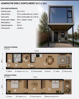 Na prodej nedodělaný modulový dům 66m2 se třemi ložnicemi, c