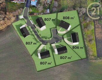 prodám stavební pozemky v lokalitě Veselí u Přelouče, 800-10