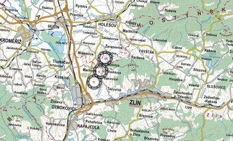 V katastrálních územích Mysločovice a Sazovice (okres Zlín) 