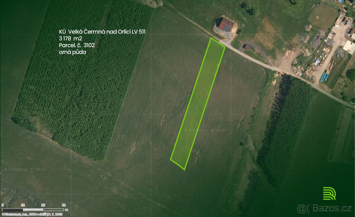 Prodej pozemků KÚ Malá Čermná nad Orlicí LV 735 a Velká Čerm