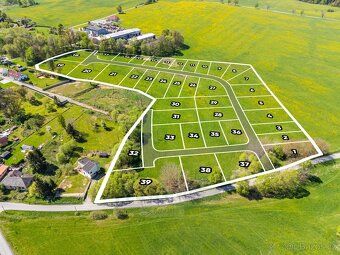Podej pozemků, od 600 m2 po 1046 m2, Kaplice - Mostky Polovi