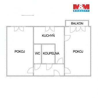 Nabízíme k prodeji moderní byt o dispozici 2+1 s balkonem v 