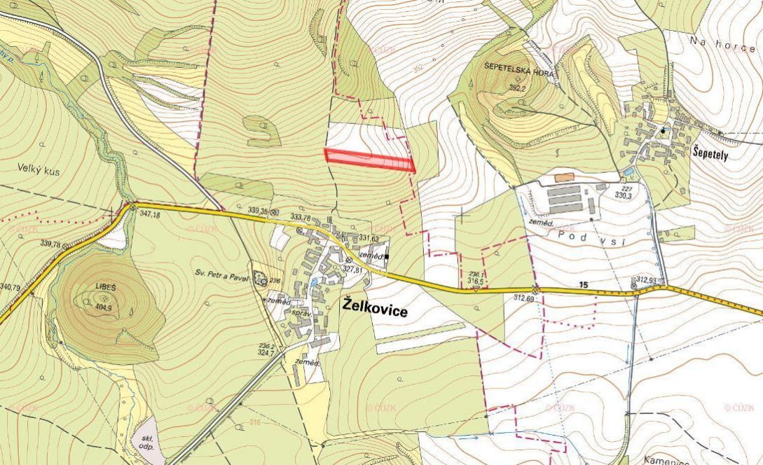 V katastrálním území Želkovice u Loun, okres Louny, nabízím 
