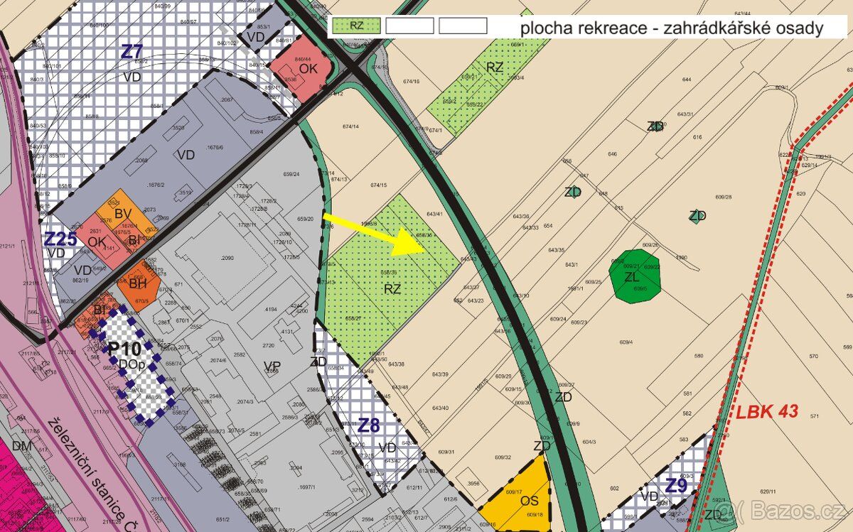 Prodám udržovanou rekreační zahradu v Čáslavi o výměře 290 m