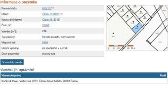 Prodám udržovanou rekreační zahradu v Čáslavi o výměře 234 m