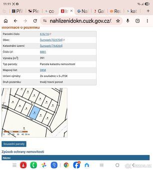 Pronajmu 13 ks nově vznikajících zahrádek velikosti od 345 m