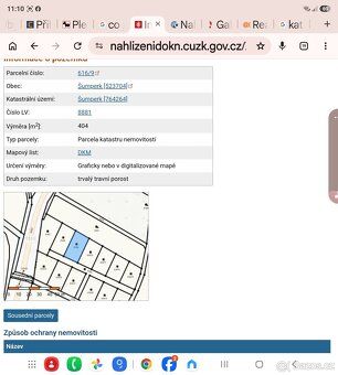 Pronajmu 13 ks nově vznikajících zahrádek velikosti od 345 m