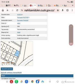 Pronajmu 13 ks nově vznikajících zahrádek velikosti od 345 m