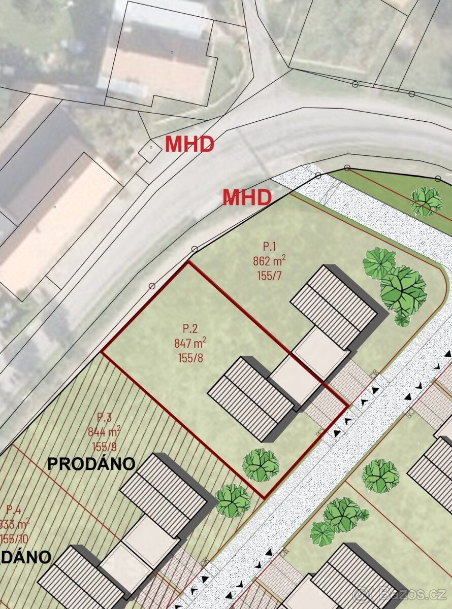 Nabízíme k prodeji stavební pozemek o velikosti 847 m2 na kl