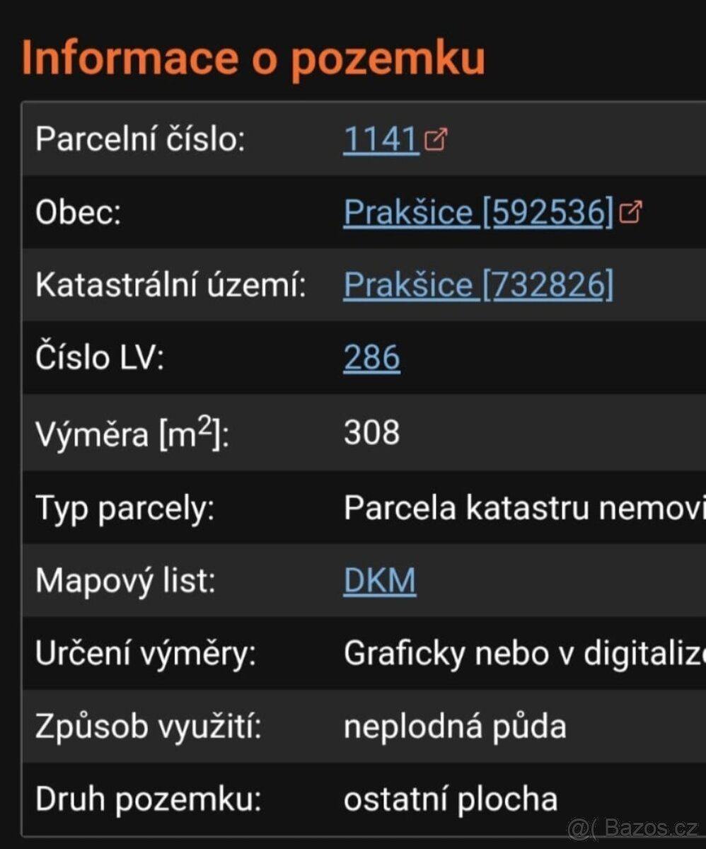Nabízím k prodeji dvě navazující parcely (č. 1140 a č. 1141)