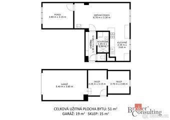 Prodej, byty/2+kk, 51 m2, Dělnická 804/3, 69141 Břeclav, Bře