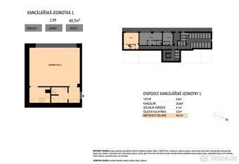 Pronajmu moderní nebytový prostor o velikosti cca 41 m² v no