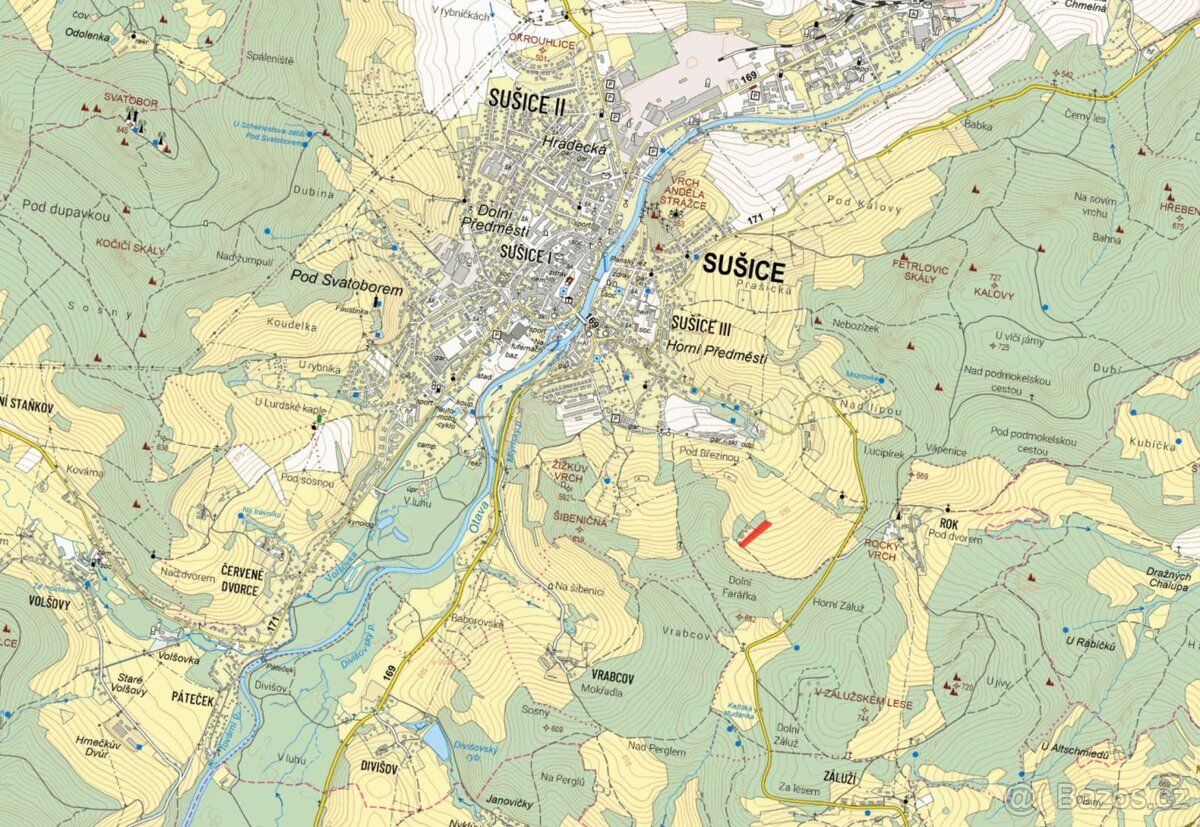 V katastrálním území Sušice nad Otavou v okrese Klatovy nabí