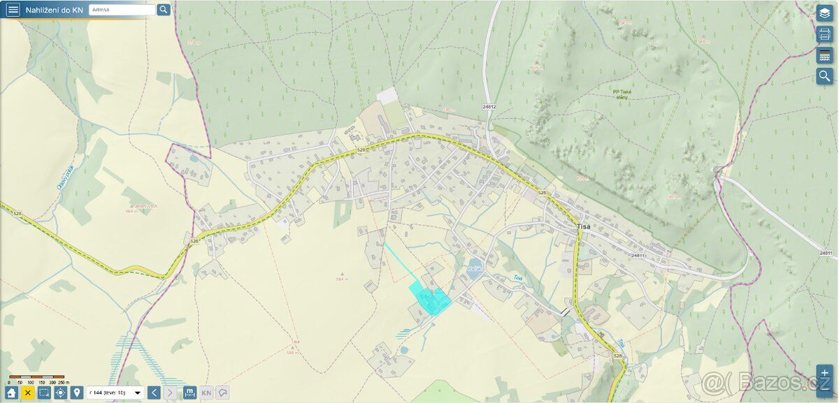 výrobní areál Tisá 218 - pozemky 16379 m2 Lokalita: Tisá 218