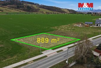 Prodej stavebního pozemku o výměře 889 m² v k.ú. Vikýřovice 