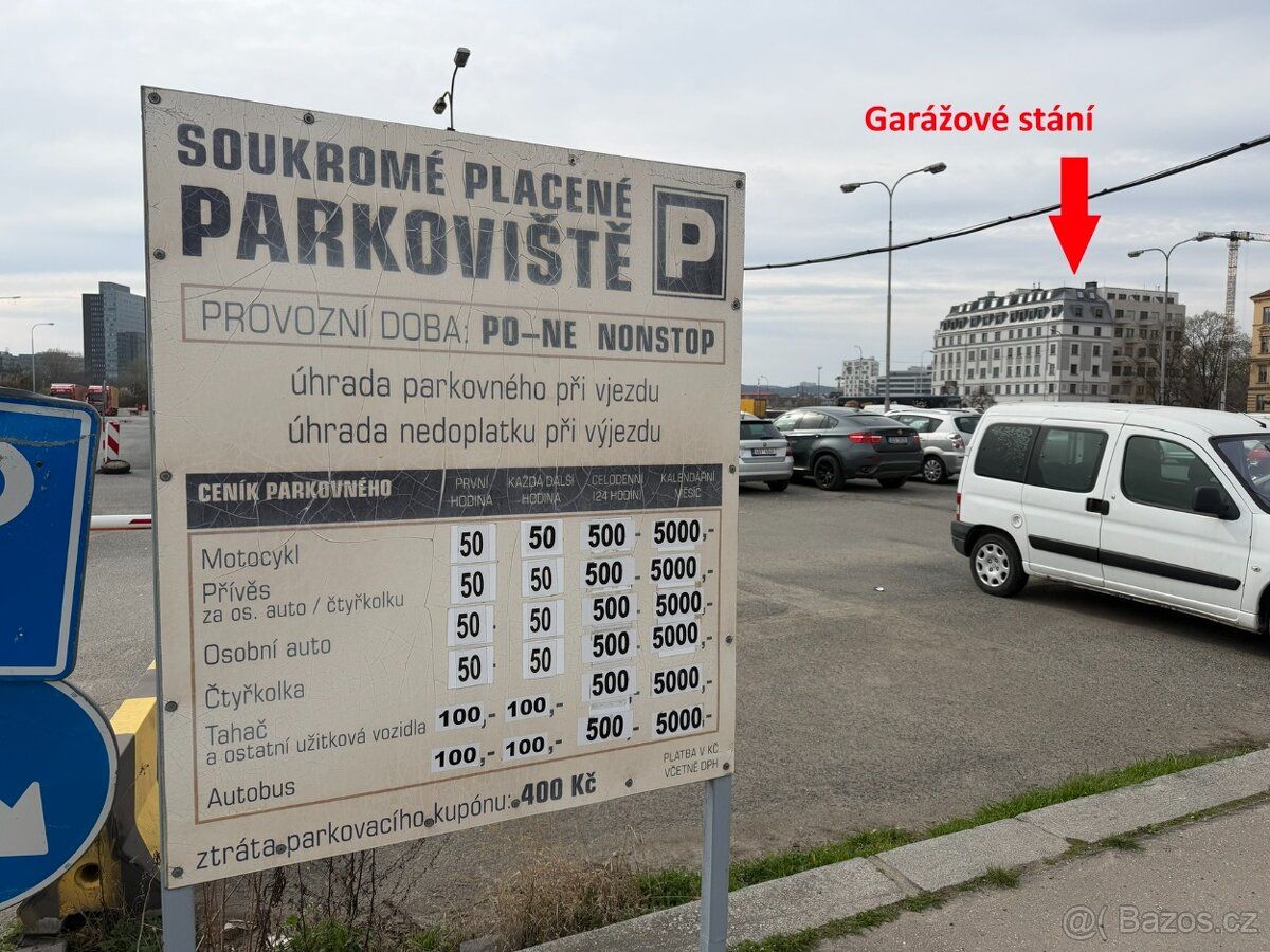 Dlouhodobě pronajmu atypické garážové stání na adrese Brno O