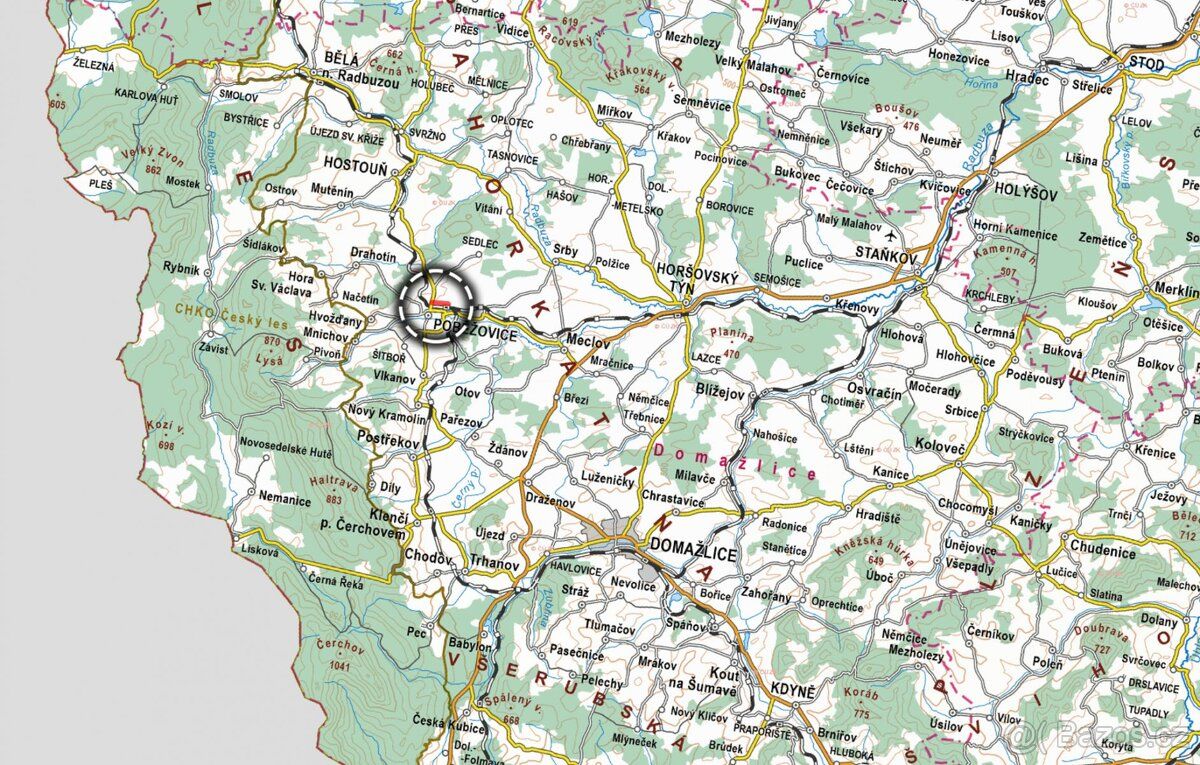V katastrálním území Poběžovice u Domažlic v okrese Domažlic