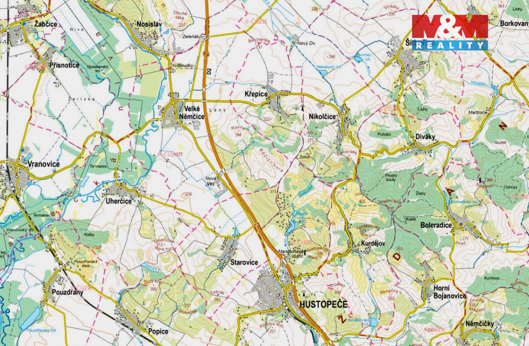 Prodej pozemku o výměře 553 m2 v katastru obce Křepice u Hus