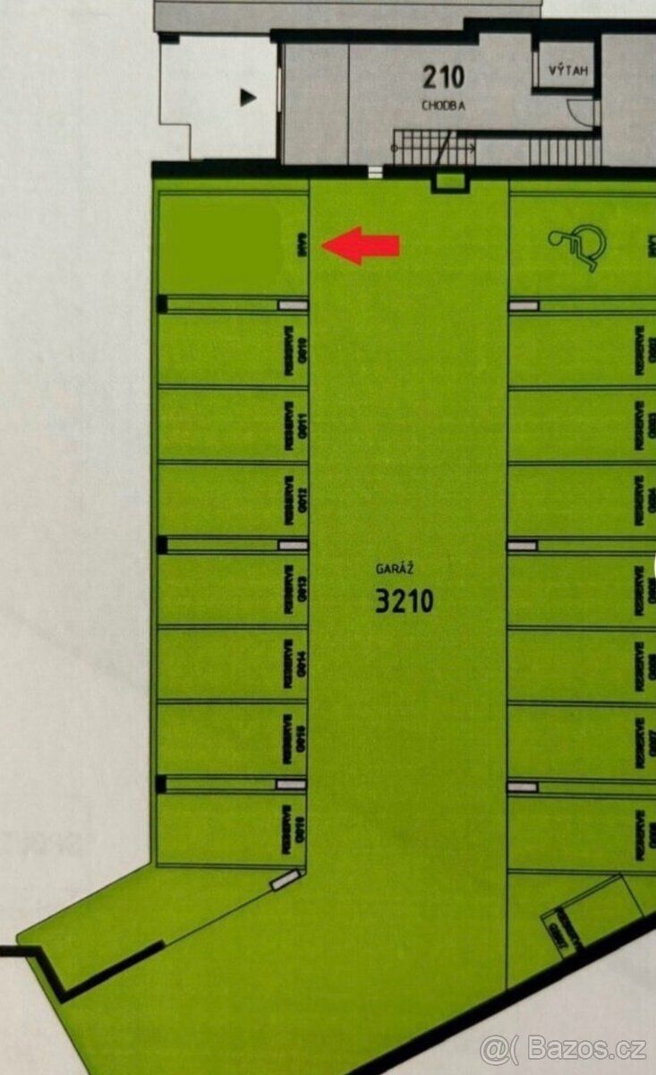Nabízím k prodeji nadstandardní kryté garážové stání v moder