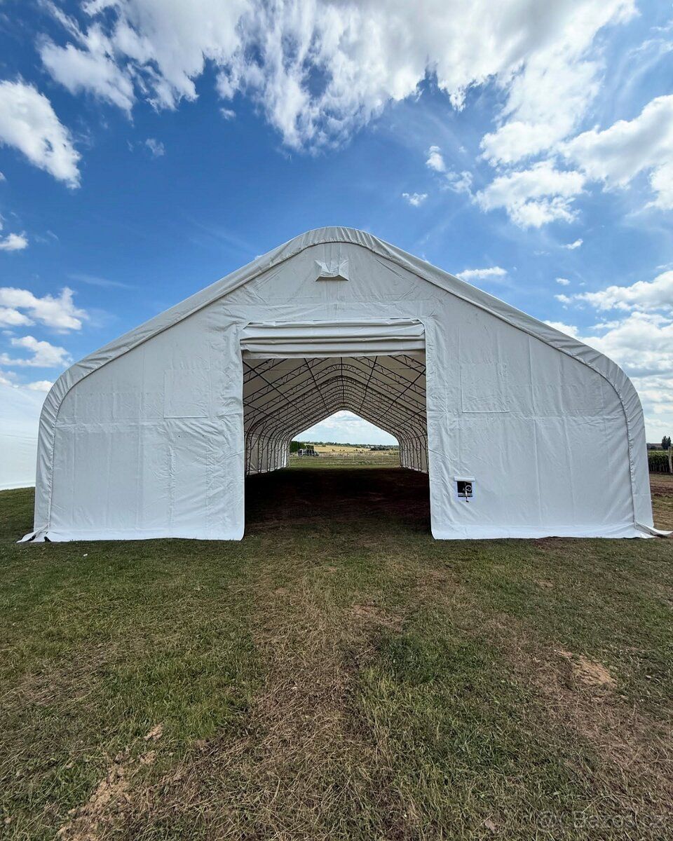 Plachtová montovaná hala - 12,2 x 15,25 x 6,4 m - Agro Dabak