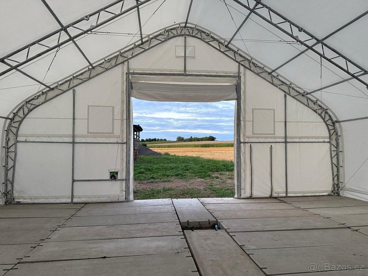 Plachtová montovaná hala - 12,2 x 15,25 x 6,4 m - Agro Dabak