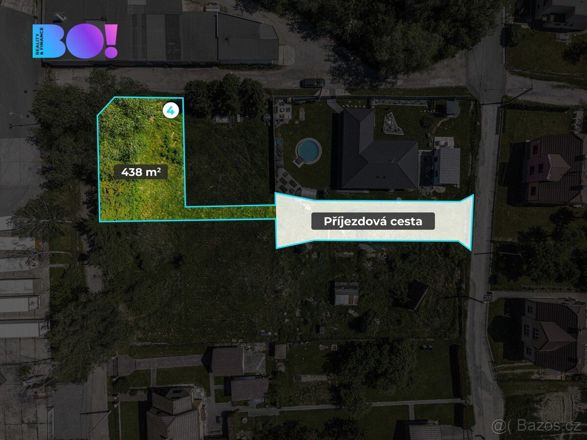 Prodej stavebního pozemku 438 m², ul. Za Panelárnou, Petrovi
