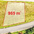 Tři pozemky od 980 - 1050 m2 určené pro výstavbu v obci Vojt