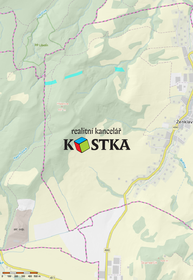 Nabízíme ke koupi lesní pozemky v k. ú. Ženklava. Jedná se o