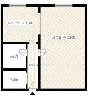 Pronájem 1+1, 40m2 (ul. Pastelová), Liberec Rochlice - Zelen