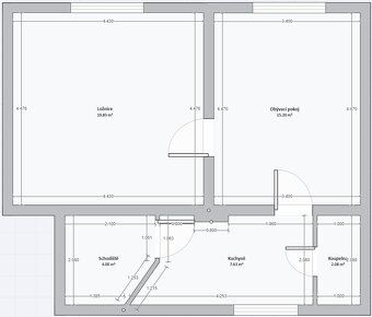 Pronájem 2+1 v RD 44,7m2, Tvrdonice Nabízím pronájem bytové 
