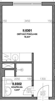 Prodej investičního bytu 1+KK, 21 m² – Most | Nájemník, čist