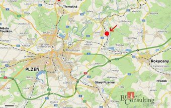 Prodej, stavební pozemek, 975 m2, Plzeň - DýšinaNa prodej st