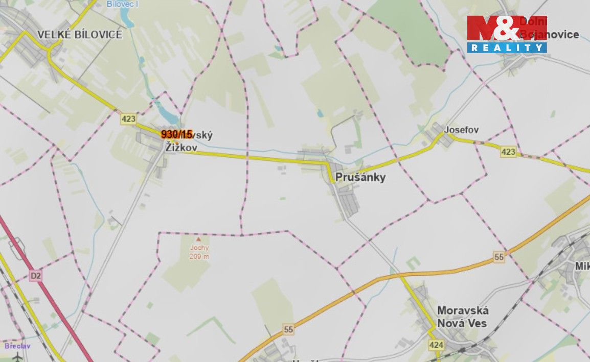 Nabízíme k prodeji pozemek v katastrálním území Moravského Ž